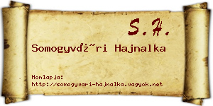 Somogyvári Hajnalka névjegykártya